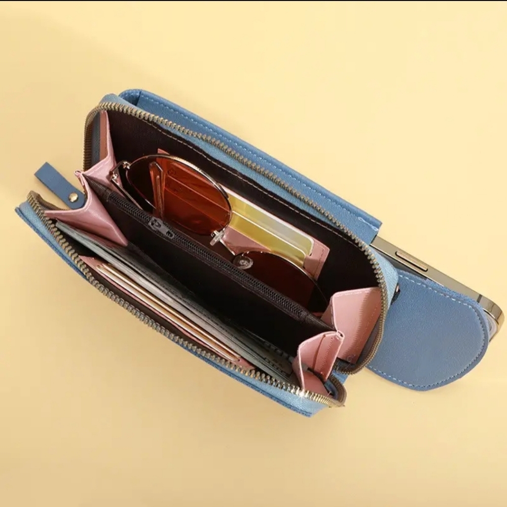 MINIMALIST PHONE CASE WALLET CROSSBODY. VARIOUSE COLORS. - Picture 4 of 8